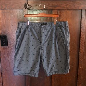 Express Size 38 Palm Tree Shorts